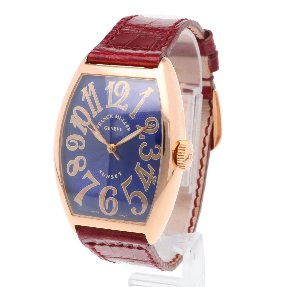 FRANCK MULLER フランクミュラー トノーカーベックス サンセット 腕時計 18金 K18ピンクゴールド 5850SC 自動巻き –  【公式】リサイクルキング オンラインショップ