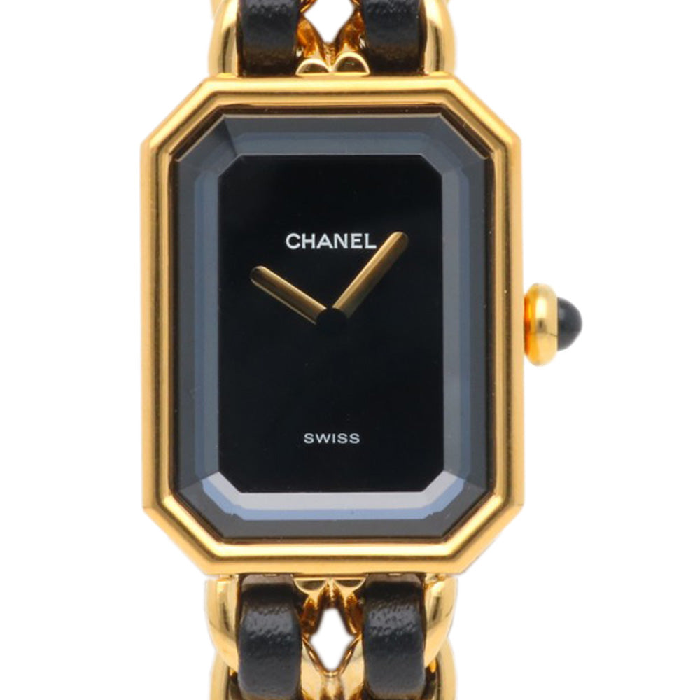 CHANEL シャネル プルミエール M 腕時計 GP H0001 クオーツ 磨き直し済