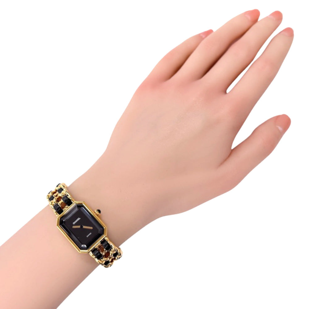 CHANEL シャネル プルミエール M 腕時計 GP H0001 クオーツ 磨き直し済