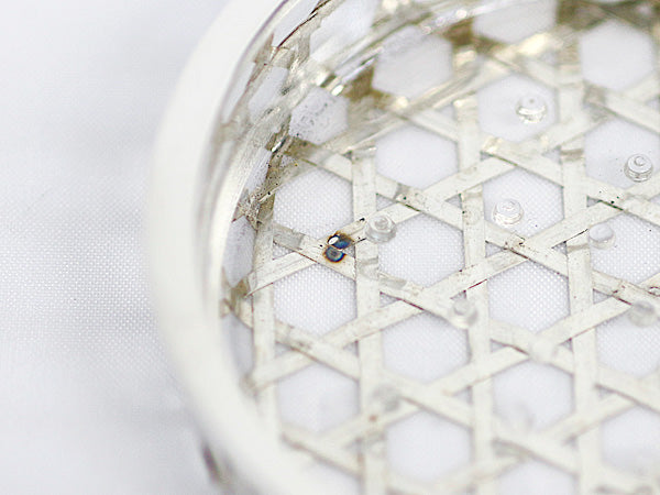 送料無料 中古 SILVER 銀製 コースター 10枚セット 籠目 籠編み