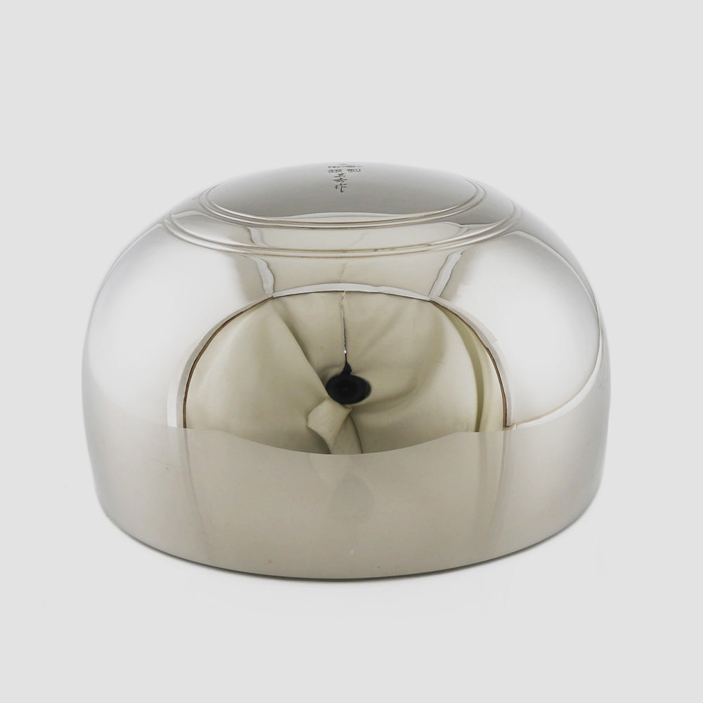 仏具 仏壇 仏鈴 2.5寸 203.7g 銀925 美秀作 お鈴 法要 供養 仏具用品