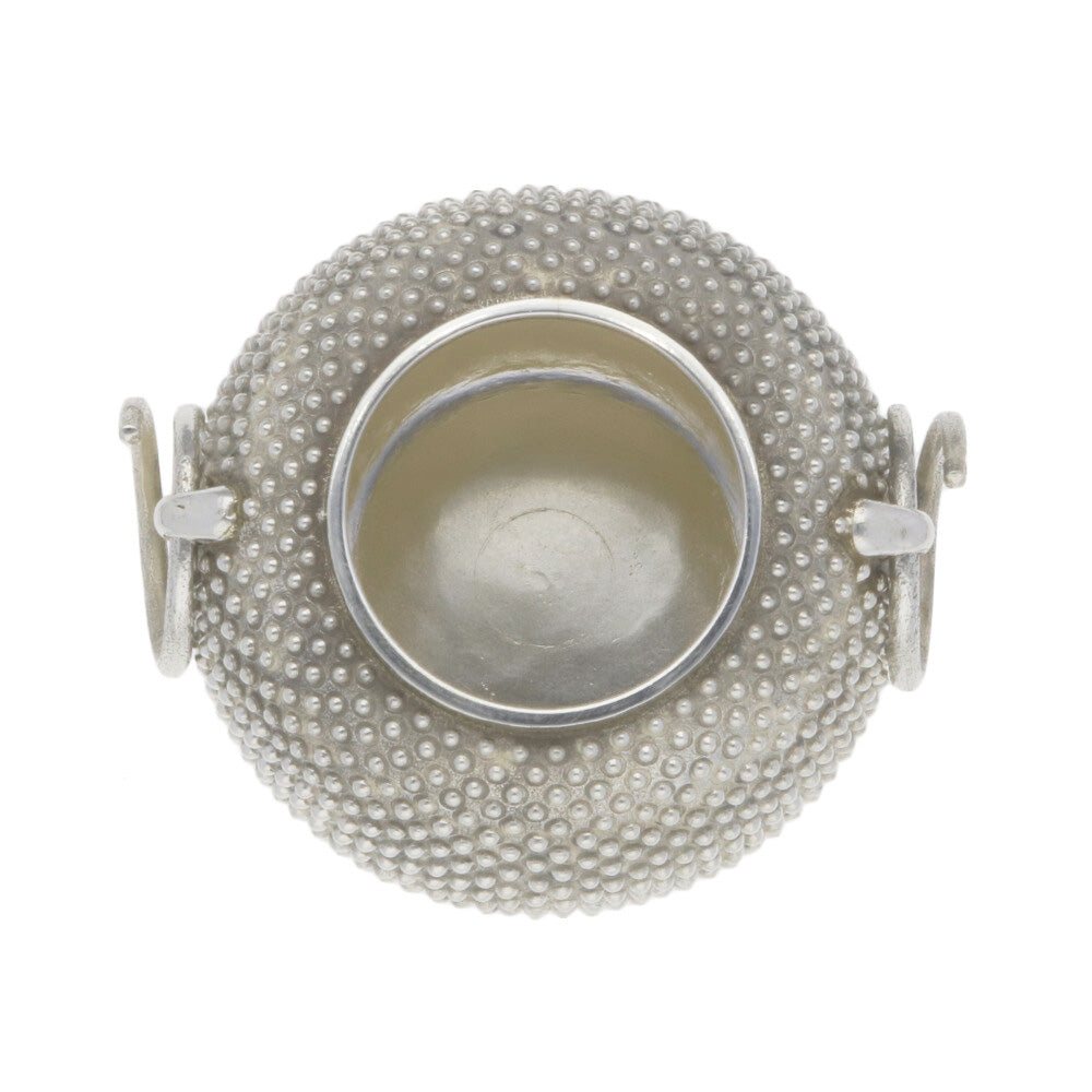 茶釜 霰模様 あられ模様 純銀製 還暦 退職 お祝い 誕生日 記念日