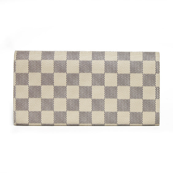 中古】 ルイ・ヴィトン LOUIS VUITTON 長財布 ダミエ・アズール
