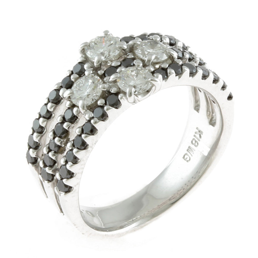 限界値下げ祭10-OF】 K18WG リング 指輪 ダイヤモンド 0.91ct 
