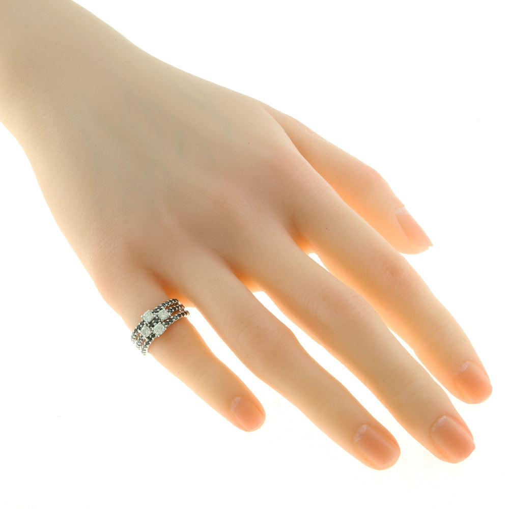 限界値下げ祭10-OF】 K18WG リング 指輪 ダイヤモンド 0.91ct 