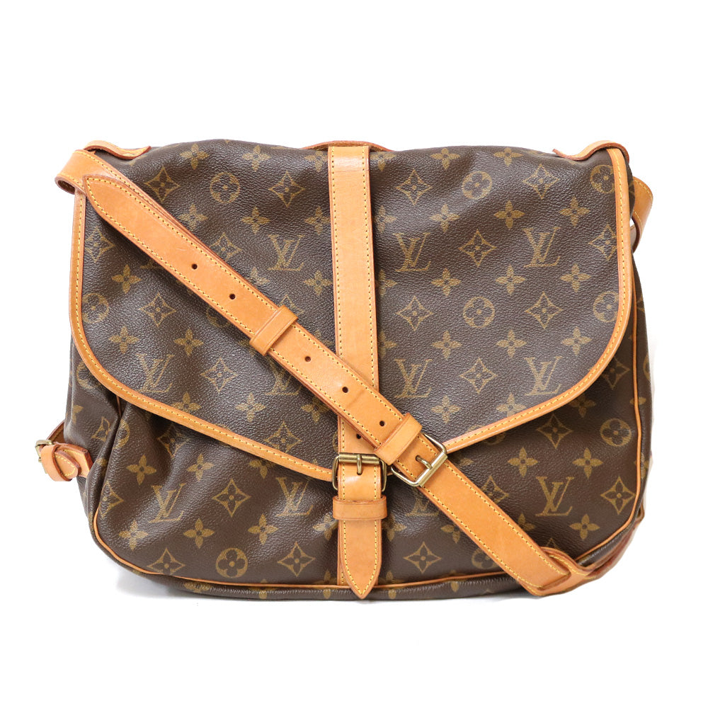 中古】 ルイ・ヴィトン LOUIS VUITTON ショルダーバッグ モノグラム ソミュール35 モノグラムキャンバス M42254 ブラ –  【公式】リサイクルキング オンラインショップ