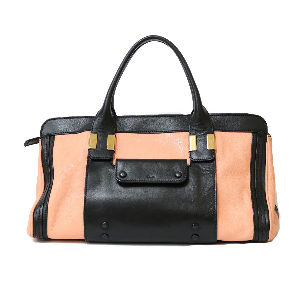 中古】 クロエ Chloe ハンドバッグ アリス レザー ベージュ レディース 