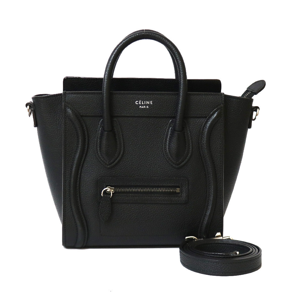 中古】 セリーヌ CELINE ショルダーバッグ ハンドバッグ ラゲージ ナノ 