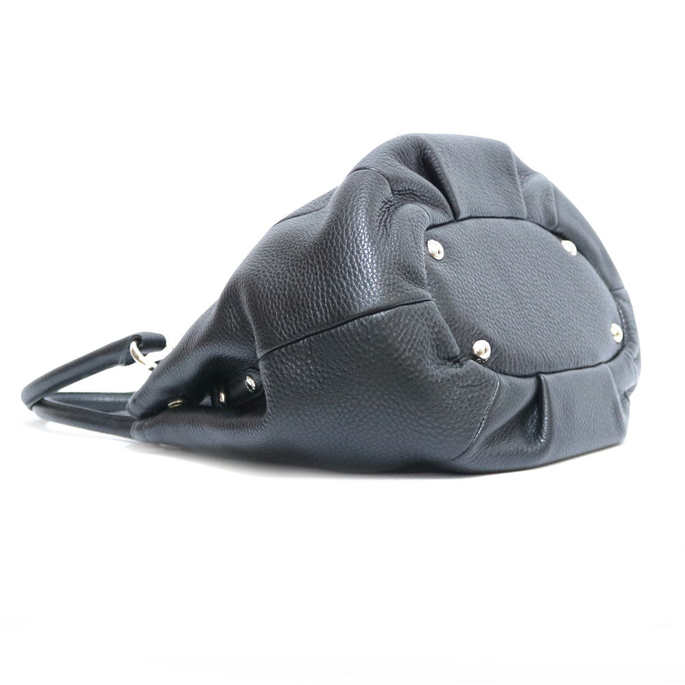 Used] Prada Shoulder Bag 2way Handbag Leather Black Black