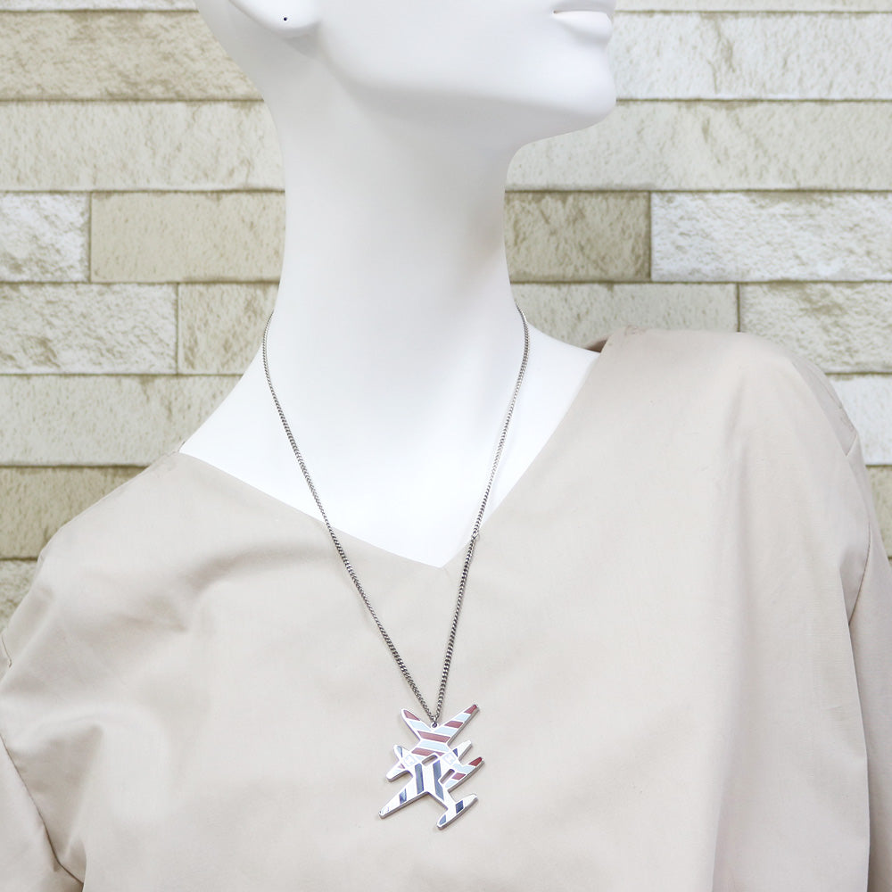 中古】 シャネル CHANEL ネックレス 飛行機 エアライン メタル