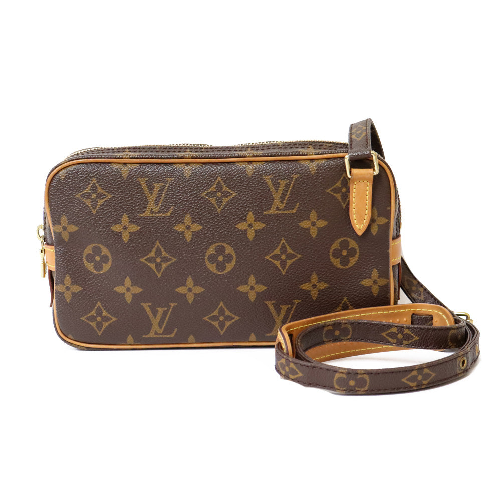 中古】 ルイ・ヴィトン LOUIS VUITTON ショルダーバッグ モノグラム マルリーバンドリエール モノグラムキャンバス ブラウン –  【公式】リサイクルキング オンラインショップ