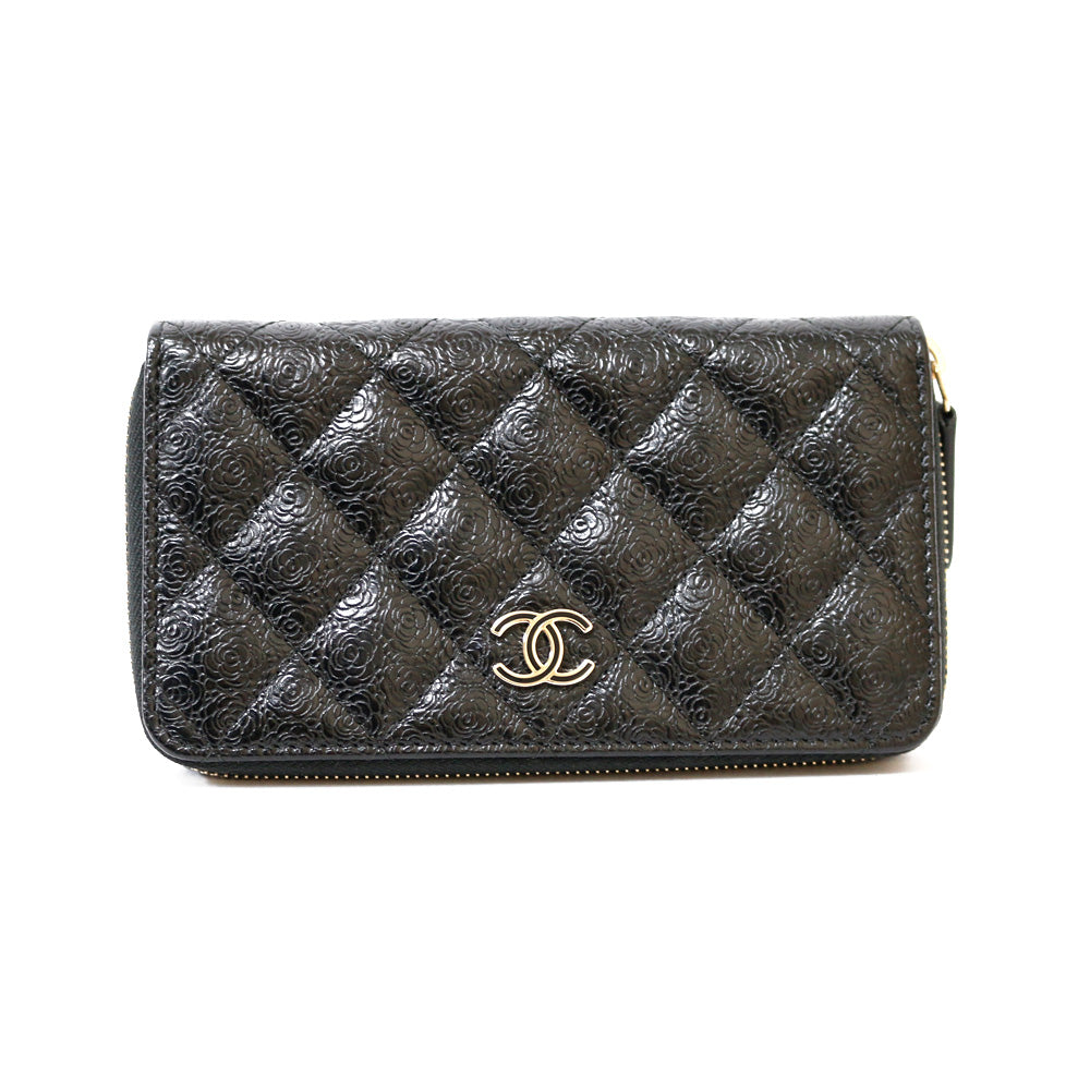 中古】 シャネル CHANEL 長財布 花柄 美品 COCOマーク パリビザンス レザー ブラック 黒 レディース【BIM】 –  【公式】リサイクルキング オンラインショップ