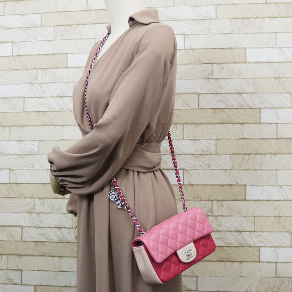 中古】 シャネル CHANEL ショルダーバッグ チェーンショルダー ピンク 