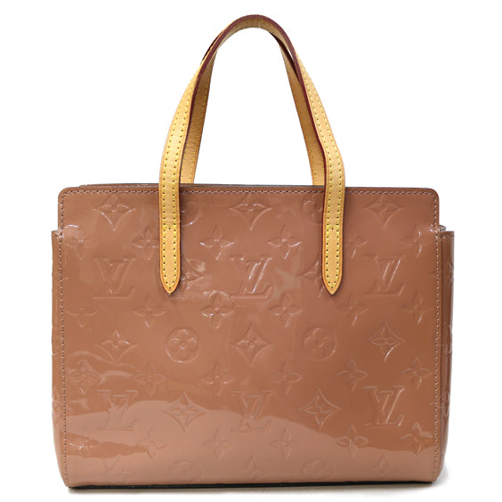 Louis Vuitton ベージュ ベルニハンドバッグ LOUIS VUITTON ルイヴィトン ヴェルニ ヒューストン ハンドバッグ