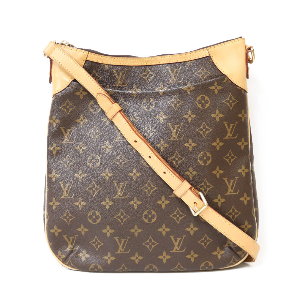 【中古】 ルイ・ヴィトン LOUIS VUITTON ショルダーバッグ モノグラム オデオンMM モノグラムキャンバス M56389 ブラウン  ブラウン レディース【BIM】