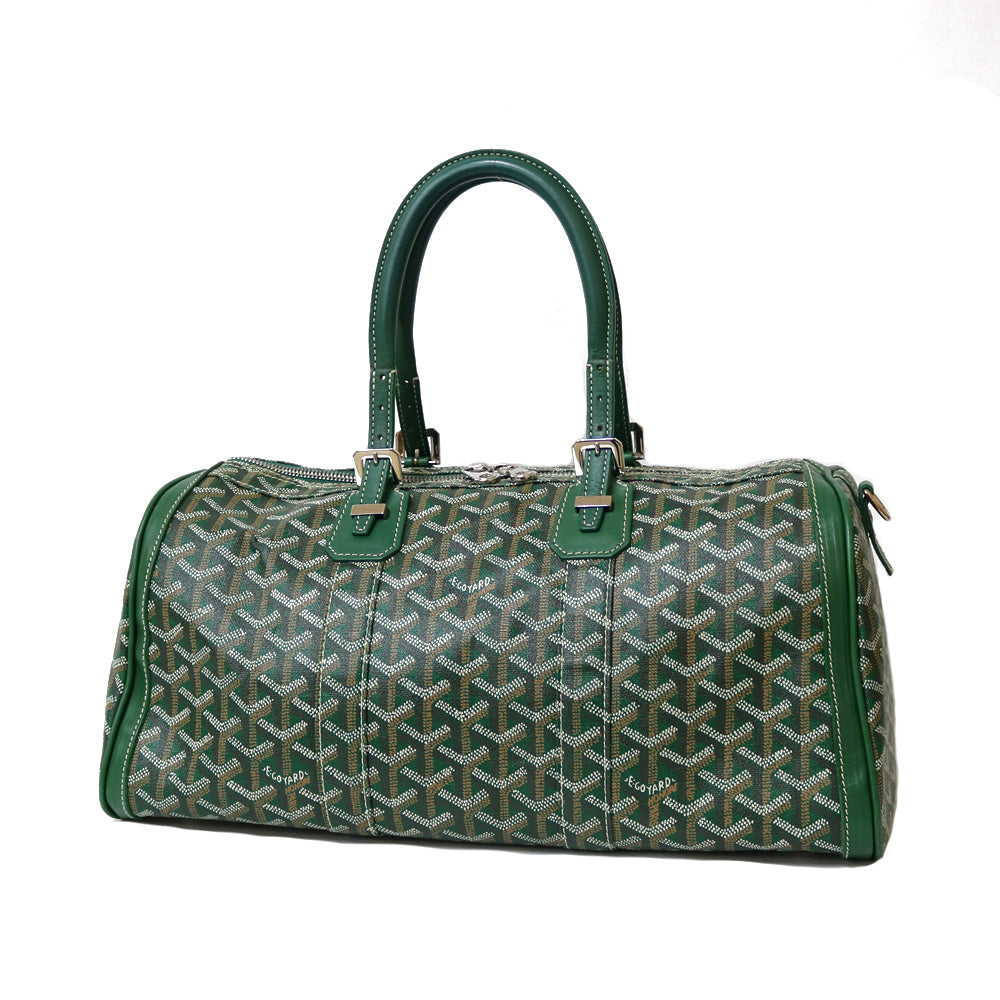 【中古】 ゴヤール GOYARD ボストンバッグ クロワジュール40 キャンバス グリーン グリーン レディース【BIM】