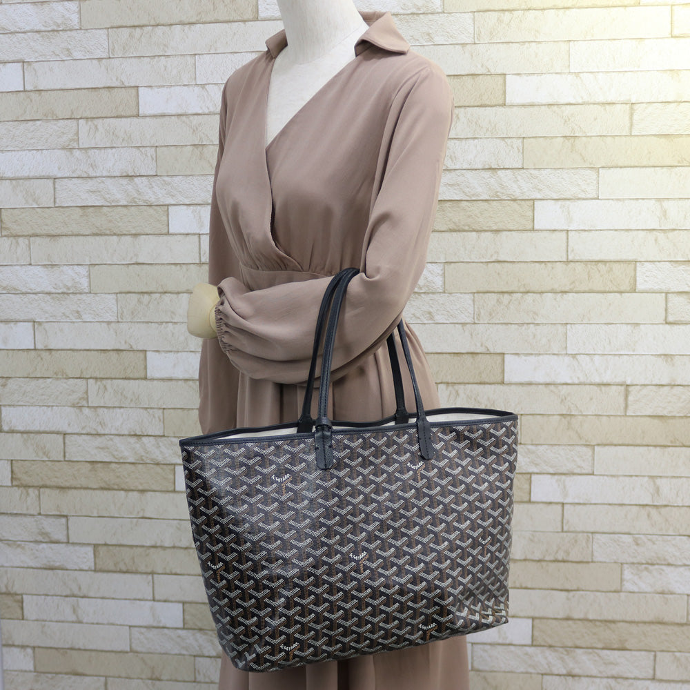 Used Goyard Saint Louis PM Shoulder Bag Black Women s BIM