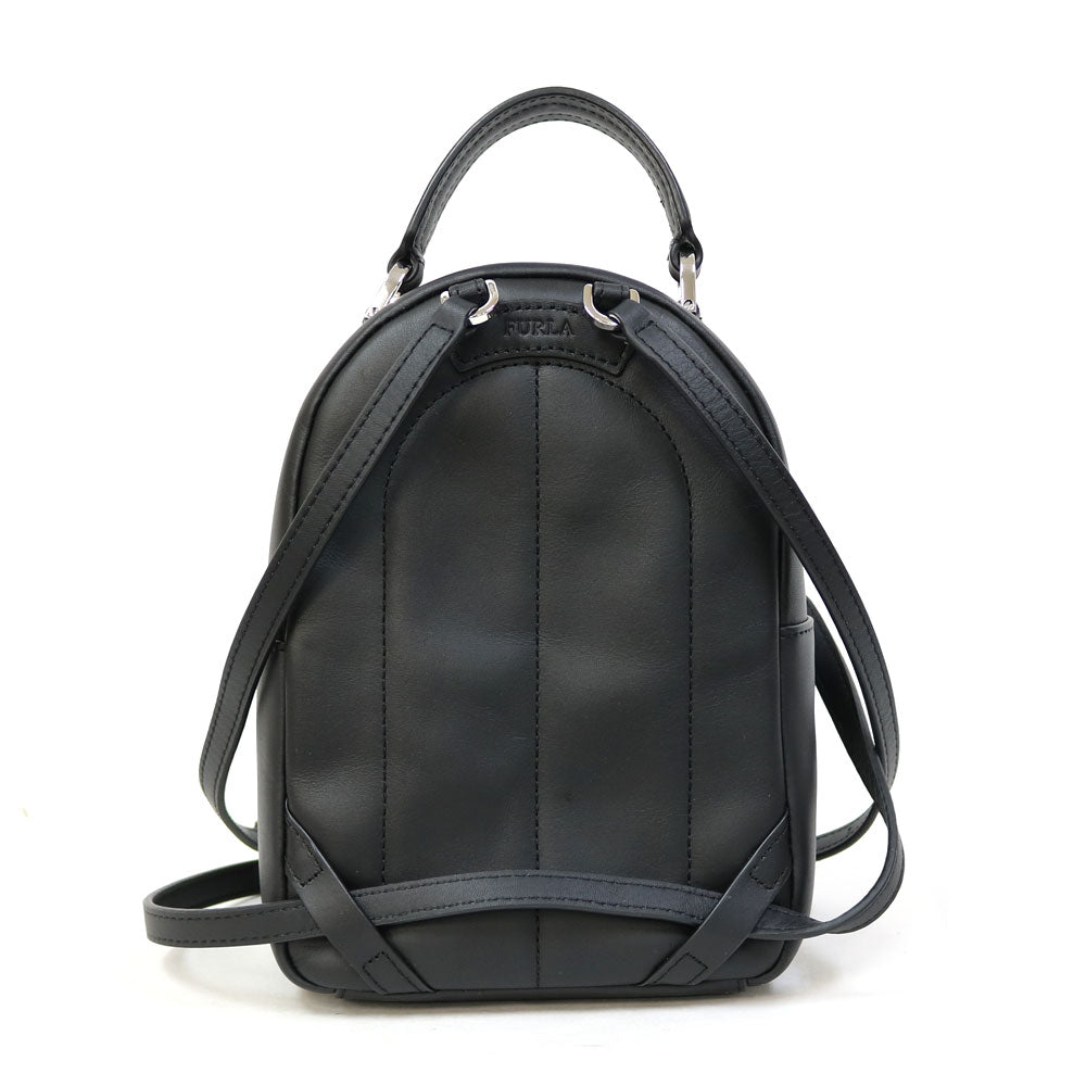 Used Furla Backpack Daypack Mini Backpack Black Women s