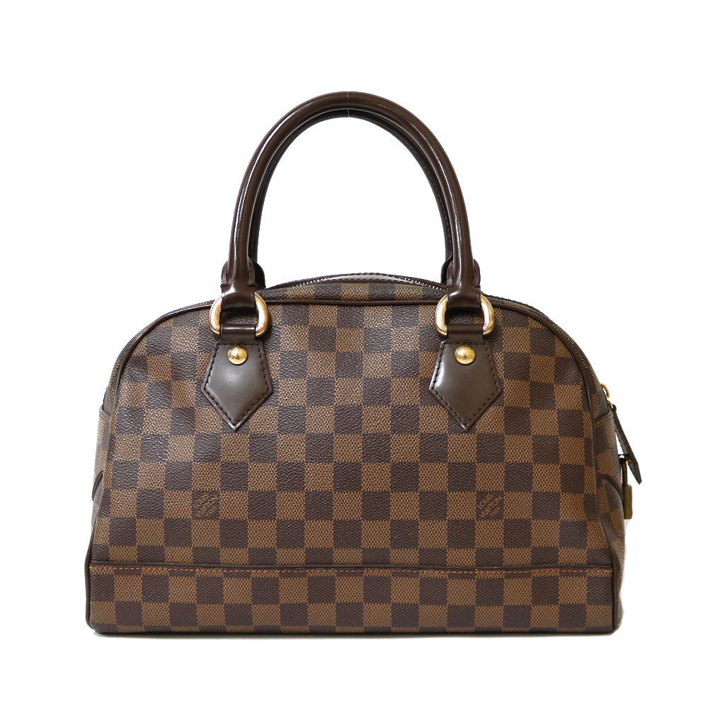 中古】 ルイ・ヴィトン LOUIS VUITTON ハンドバッグ ダミエ ドゥオモ ダミエキャンバス N60008 ブラウン ブラウン レ –  【公式】リサイクルキング オンラインショップ