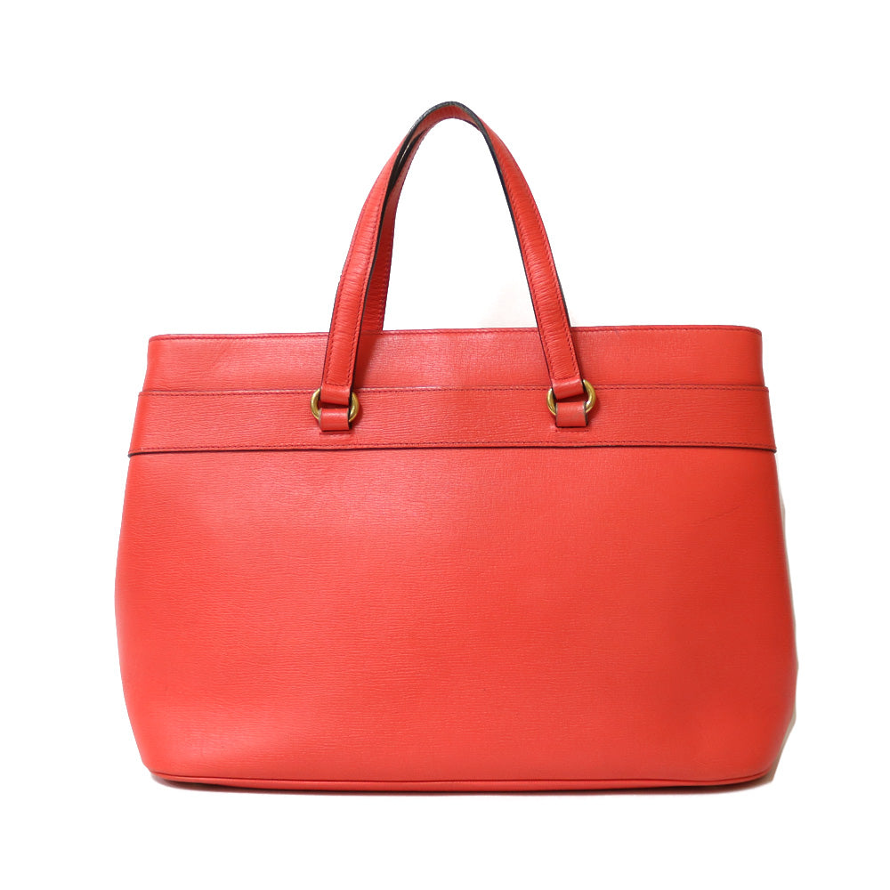中古】 グッチ GUCCI ショルダーバッグ レザー レッド レッド  