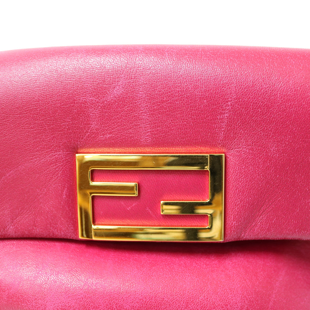 中古】 フェンディ FENDI ショルダーバッグ チェーンショルダー レザー