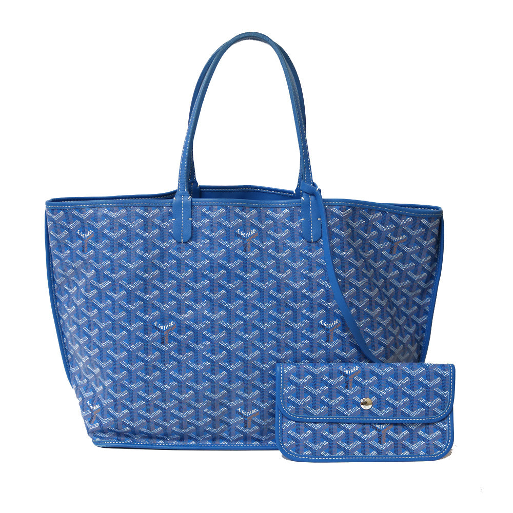 中古】 ゴヤール GOYARD ショルダーバッグ トートバッグ アンジュPM PVCコーティングキャンバス カーフ ブルー ブルー レディ –  【公式】リサイクルキング オンラインショップ