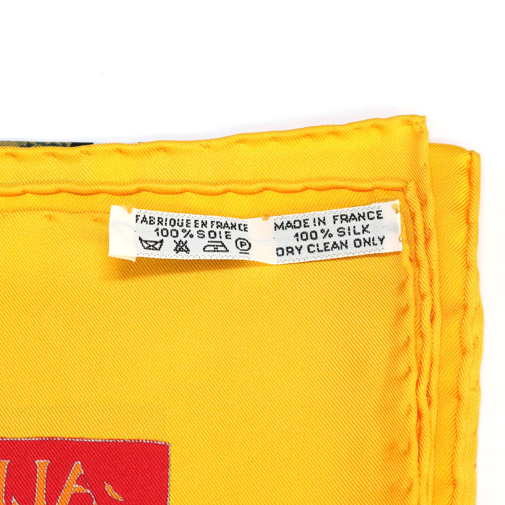 専用　made in FRANCE HERMES scurf Used] Hermes HERMES Scarf Silk Yellow Women's [BIM] – 【公式