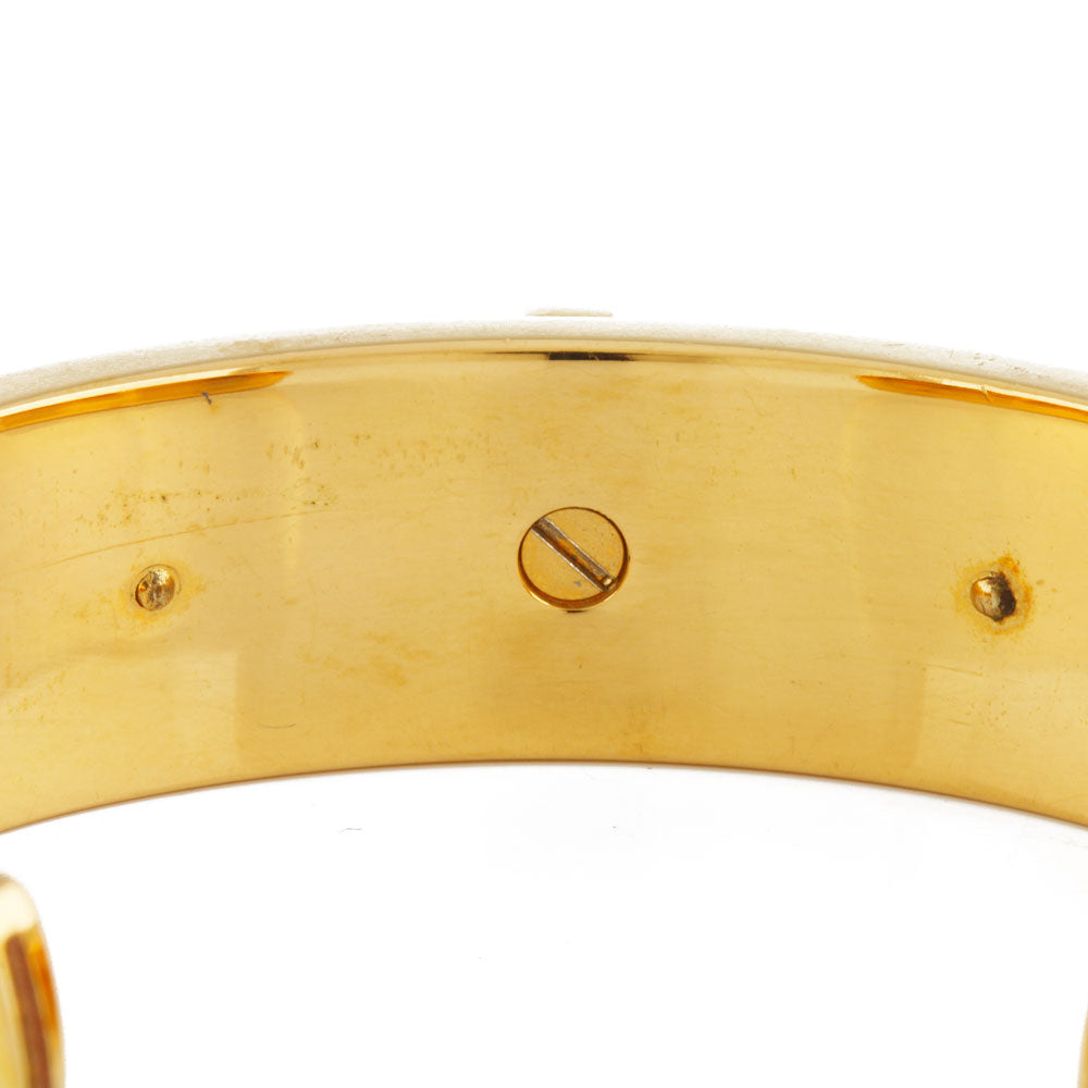 HERMES エルメス バングル ケリー ブレスレット ゴールド イエロー 中古】 エルメス HERMES バングル ケリー ブレスレット ゴールド