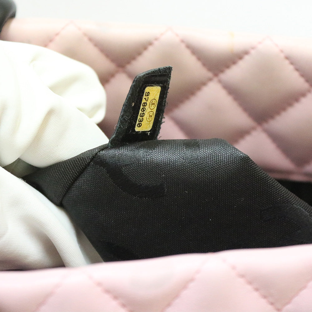 中古】 シャネル CHANEL トートバッグ カンボントート レザー ピンク