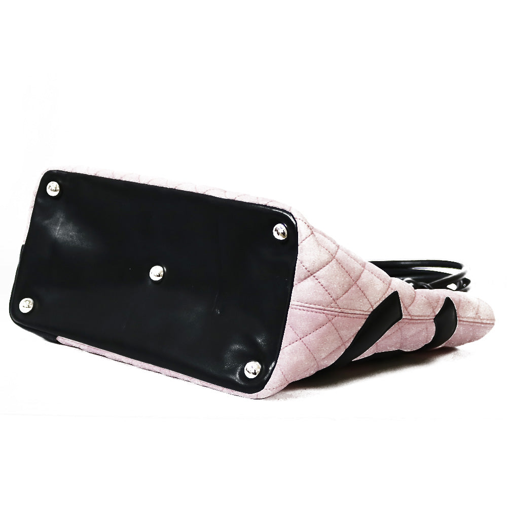 中古】 シャネル CHANEL トートバッグ カンボントート レザー ピンク