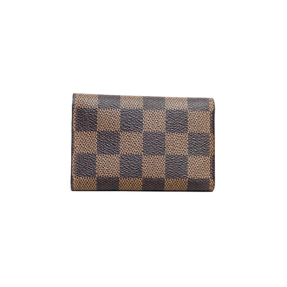 【中古】 ルイ・ヴィトン LOUIS VUITTON キーケース LV イニシャルM.I入り ダミエ ミュルティクレ レザー N62630 ブラウン  エベヌ ユニセックス【BIM】