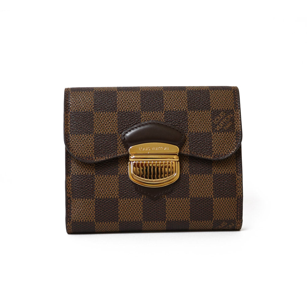 中古】 ルイ・ヴィトン LOUIS VUITTON 三つ折り財布 LV イニシャルL.K