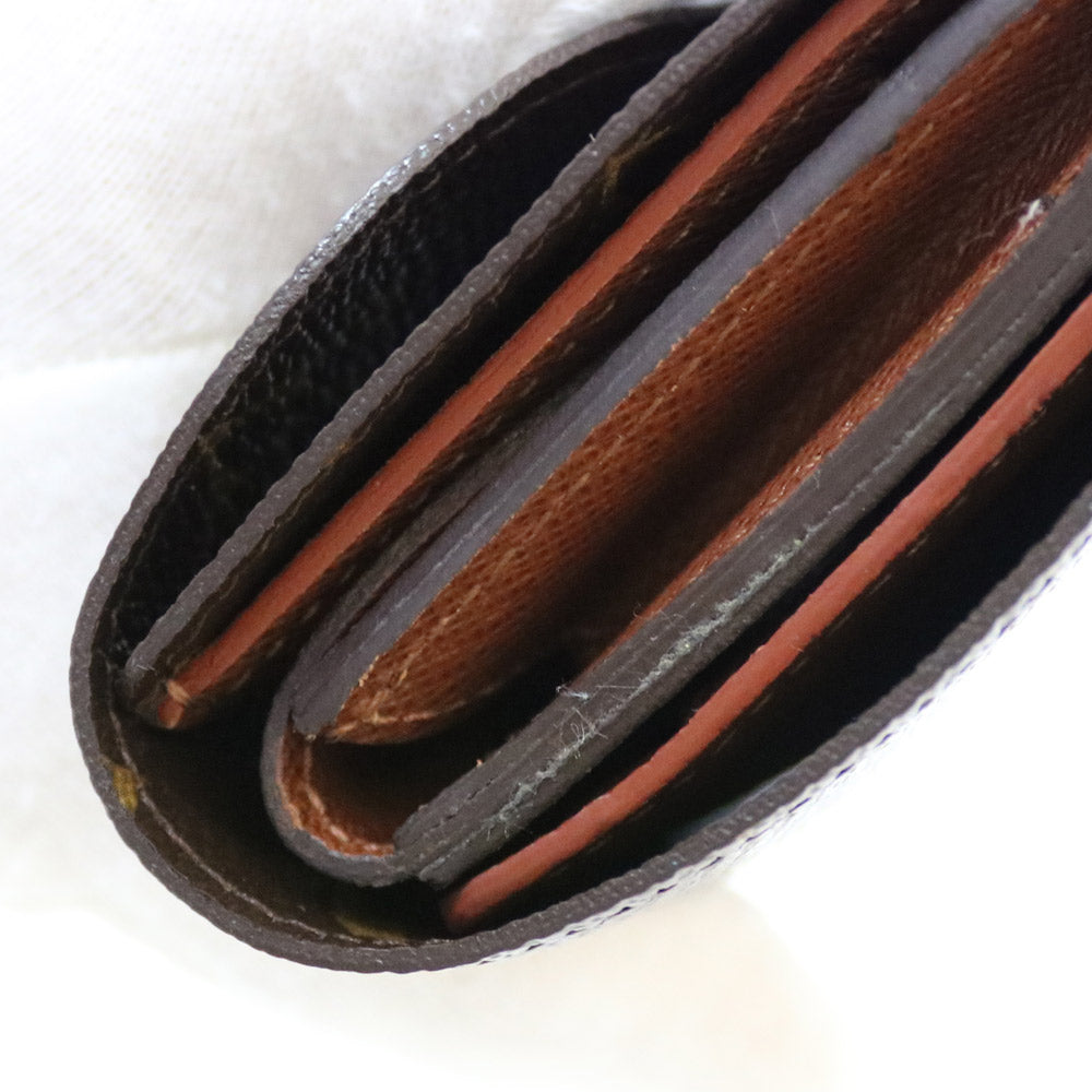 中古】 ルイ・ヴィトン LOUIS VUITTON 三つ折り財布 LV イニシャルH.I