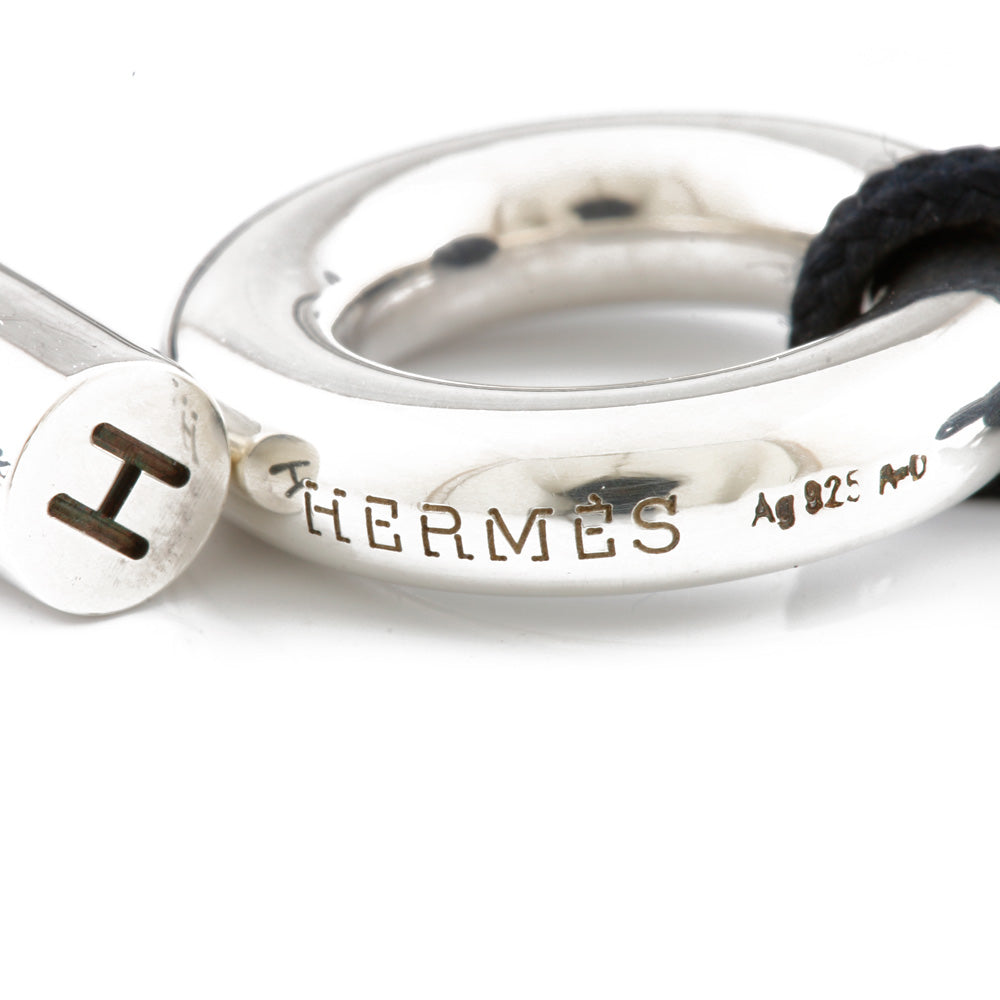 中古】 エルメス HERMES SV925 チョーカー コットンコード スキッパー コットン シルバー925 ブラック ブラック シルバー –  【公式】リサイクルキング オンラインショップ