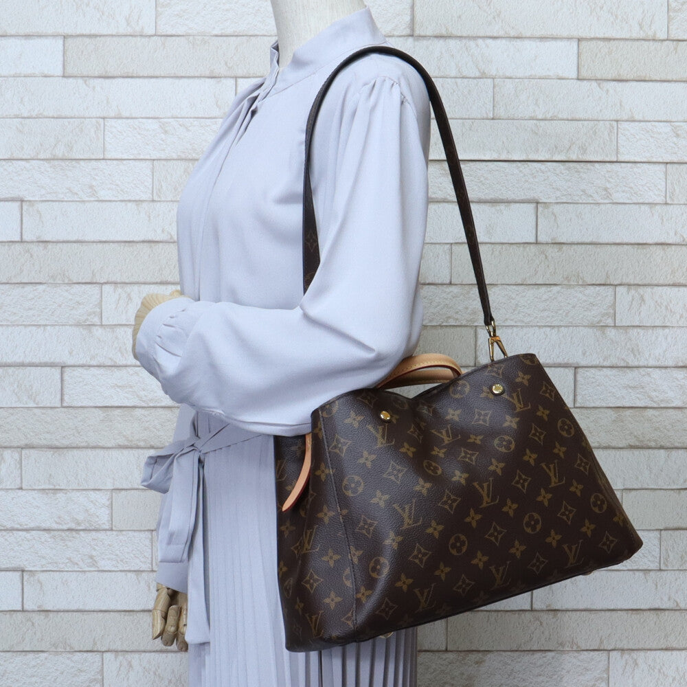 ルイヴィトン LOUIS VUITTON モンテーニュBB モノグラム ショルダーバッグ モノグラムキャンバス ブラウン レディース 中古 –  【公式】リサイクルキング オンラインショップ