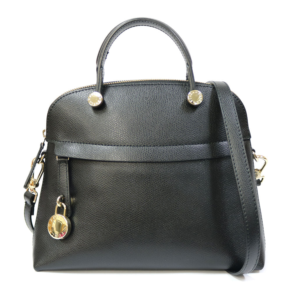 Furla Leather Piper Handbag Leather Women's Used – 【公式