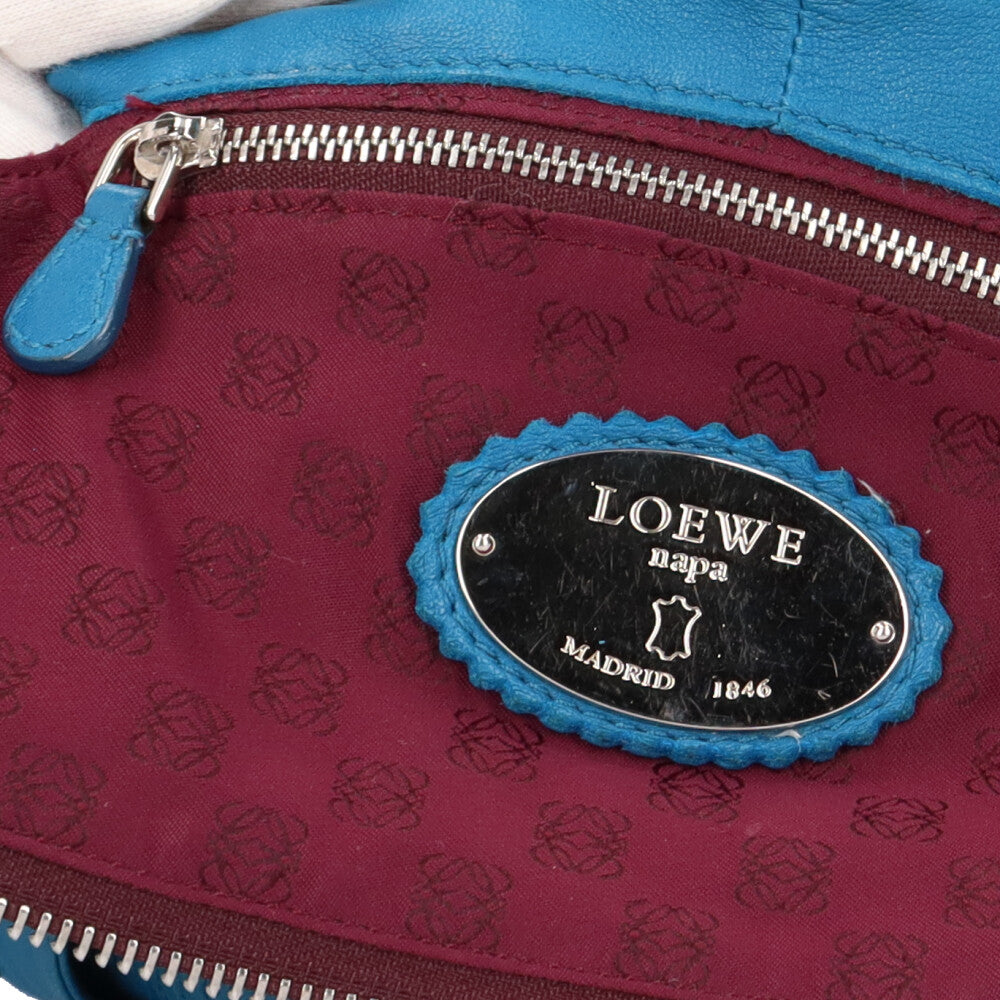 ロエベ LOEWE ナッパアイレ ハンドバッグ レザー ブルー レディース 中古 – 【公式】リサイクルキング オンラインショップ