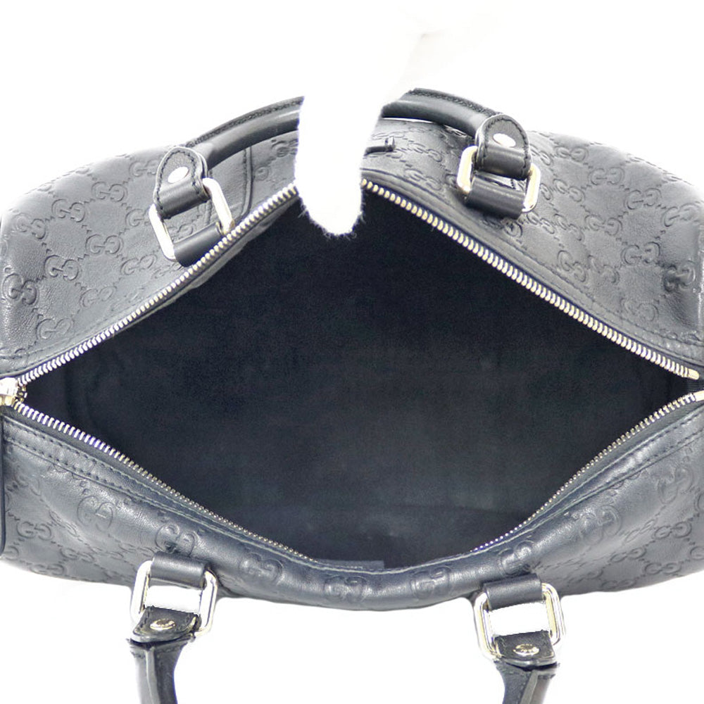 GUCCI グッチ グッチシマ ハンドバッグ レザー ブラック