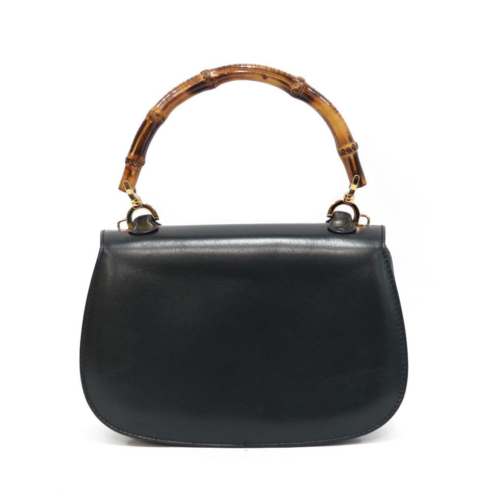 Coco　グッチ バンブー ハンドバッグ レディース ブラック×ブラウン Coco グッチ バンブー ハンドバッグ レディース ブラック