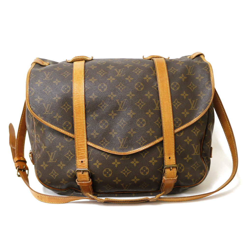 中古】 ルイ・ヴィトン LOUIS VUITTON ソミュール43 ショルダーバッグ モノグラム モノグラムキャンバス M42252 ブラ –  【公式】リサイクルキング オンラインショップ