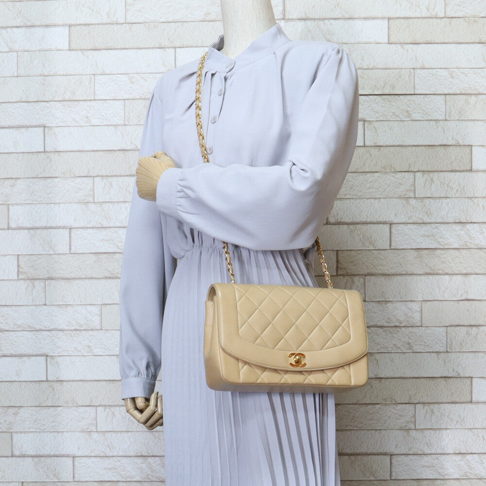 Chanel diana bag beige sale