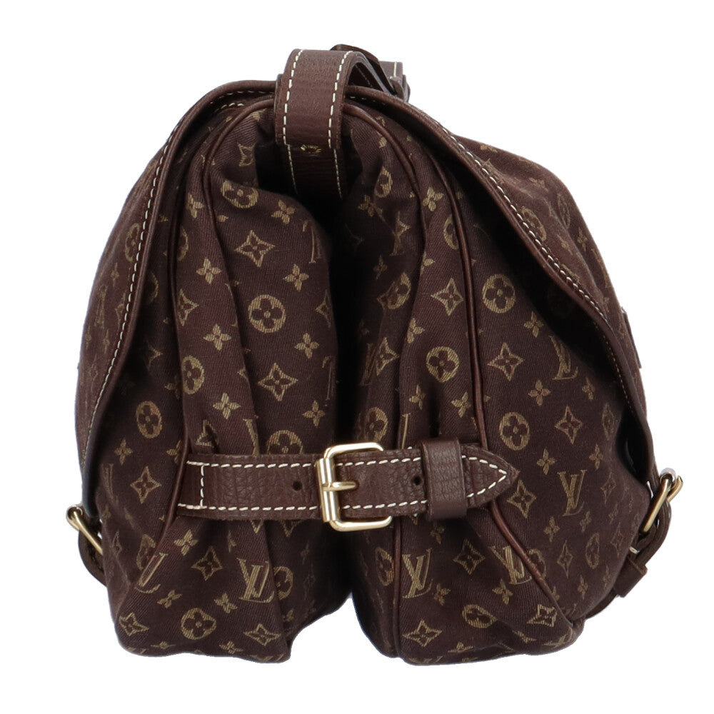 ルイヴィトン LOUIS VUITTON ソミュール30 モノグラム・ミニ・ラン ショルダーバッグ モノグラムミニラン ブラウン レディース 中古