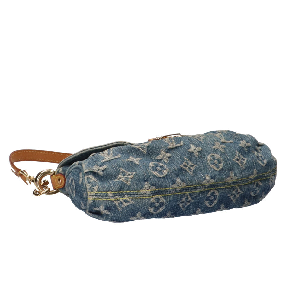 ルイヴィトン LOUIS VUITTON ミニプリーティ モノグラム ショルダーバッグ モノグラムデニム ブルー レディース 中古 –  【公式】リサイクルキング オンラインショップ