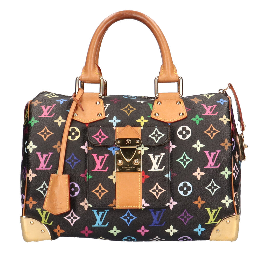 ルイヴィトン LOUIS VUITTON スピーディ30 モノグラムマルチカラー ハンドバッグ モノグラムマルチカラー マルチカラー レディース 中古