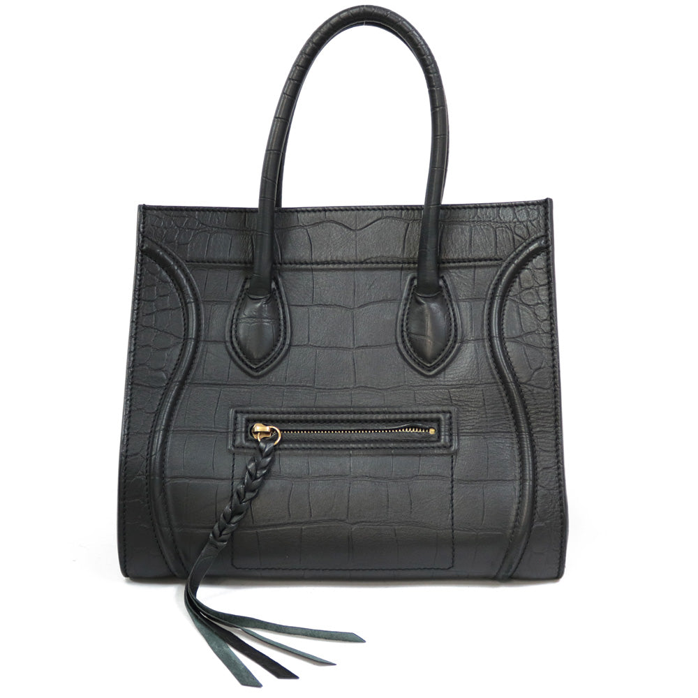 セリーヌ CELINE ラゲージ ファントム ハンドバッグ キャンバス/レザー セリーヌ CELINE ラゲージ ファントム ハンドバッグ キャンバス/レザー