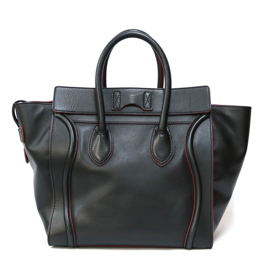 Celine black luggage tote best sale