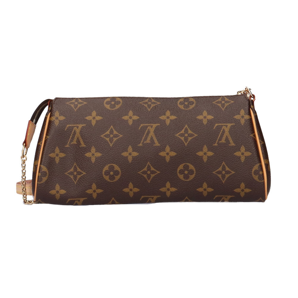 ルイヴィトン LOUIS VUITTON エヴァ モノグラム ショルダーバッグ ブラウン レディース 中古