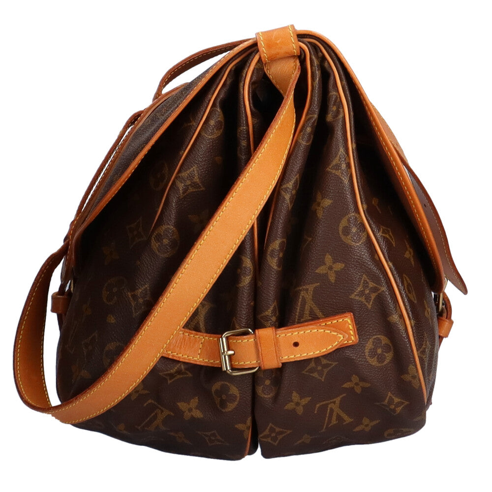 ルイヴィトン LOUIS VUITTON ソミュール35 モノグラム ショルダーバッグ モノグラムキャンバス ブラウン レディース 中古 –  【公式】リサイクルキング オンラインショップ