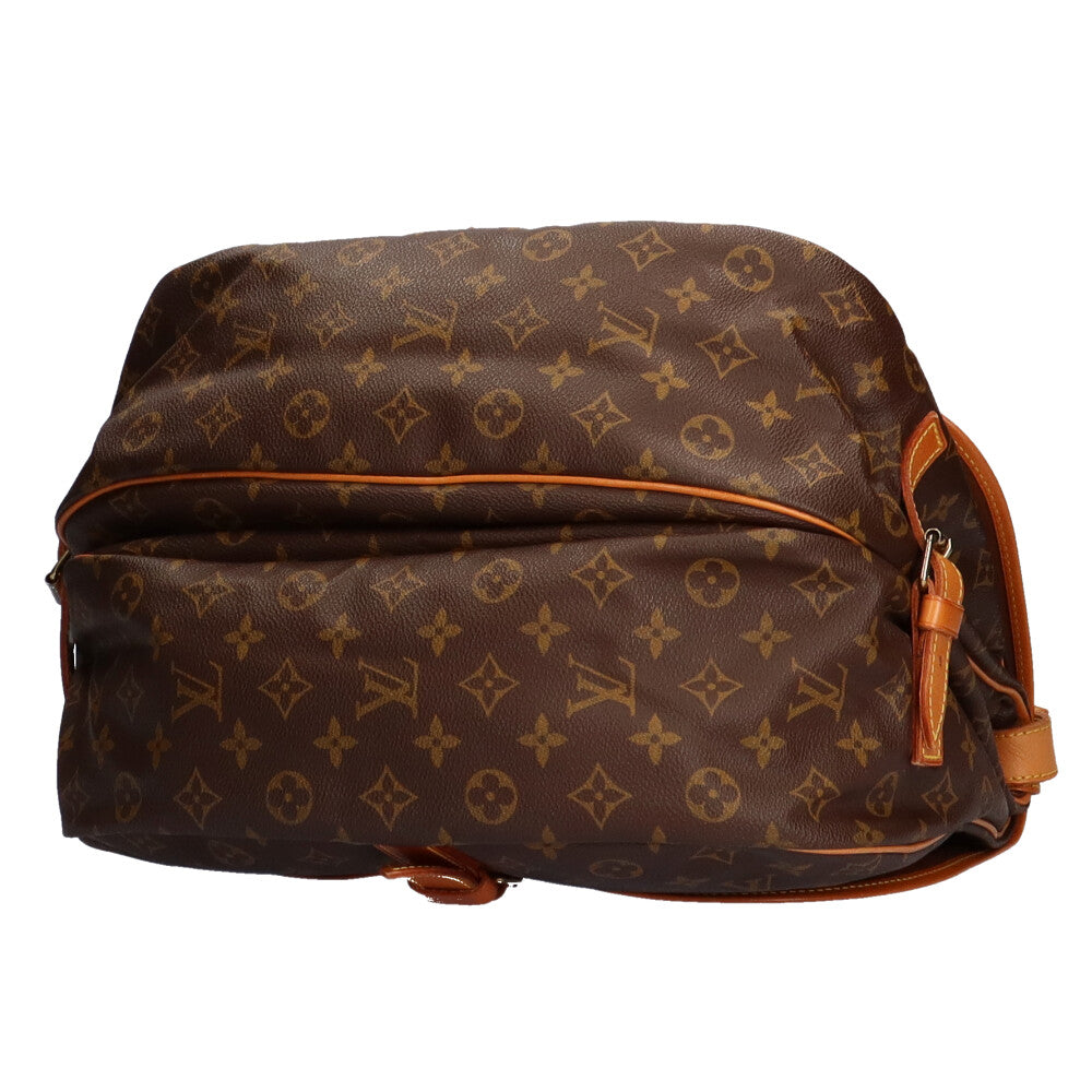 ルイヴィトン LOUIS VUITTON ソミュール35 モノグラム ショルダーバッグ モノグラムキャンバス ブラウン レディース 中古