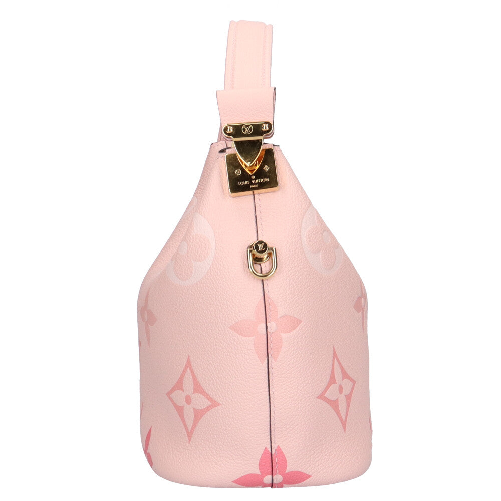 ルイヴィトン LOUIS VUITTON マシュマロPM モノグラムジャイアント ショルダーバッグ モノグラムアンプラント ピンク レディース 中古